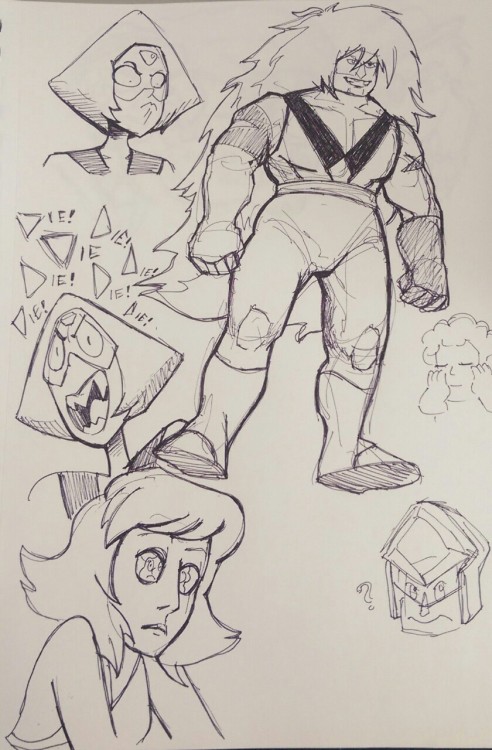 comickibble:  I’m counting that Jasper for yesterday’s inktober. We also ended up listening to the Steven Universe soundtrack and talking about how many feelings we have about space rocks.  