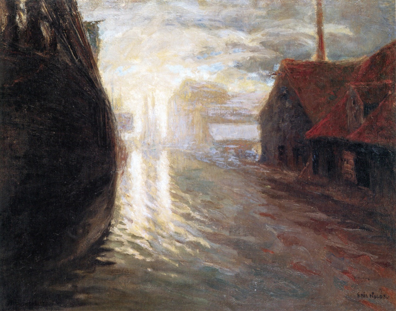 Emil Nolde (Nolde, near Tondern, 1867 - Seebüll, Neukirchen, 1956); Canal - Copenhagen,