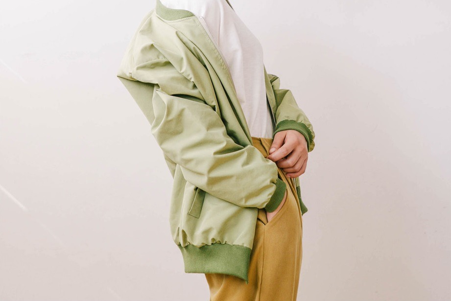nyn-ja:    spring color ma-1 jacket ( green,blue )  