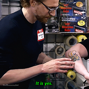 thehumming6ird:Tom in the comic book store is beyond adorable! 