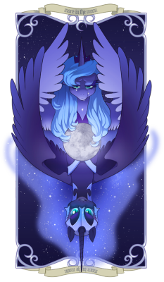 theponyartcollection:  Mare in the Moon by