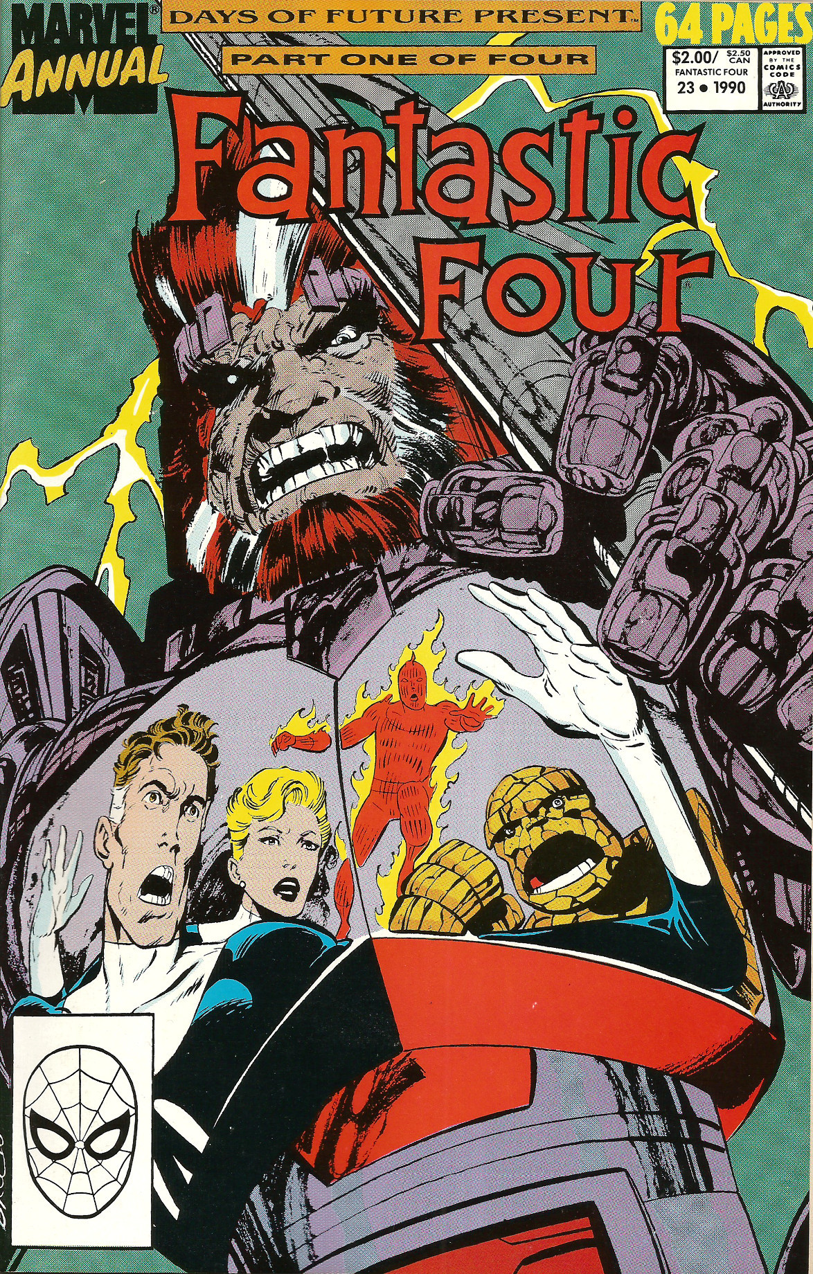 Fantastic Four Annual No. 23 (Marvel Comics, 1990). Cover art by John Byrne.From