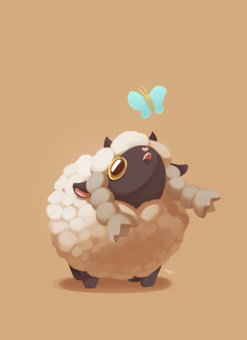 notyoursagittarius-art:wooloo is everything i love in a pokemon
