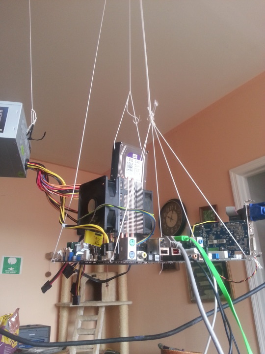 shurtbalswasherefirst:  dickbuttofficial:  dickbuttofficial:  the hanging from the ceiling sticky on /g/ right now is amazing    he broke his ceiling          