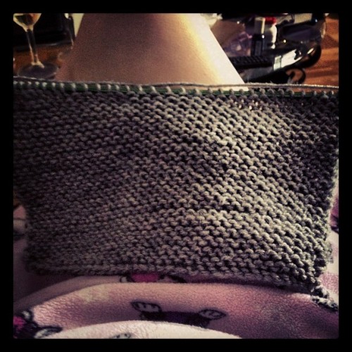 Knitting my husband a scarf! We&rsquo;re doing it together and it&rsquo;s so fun! It will be the fir