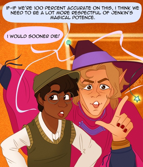 The boy detective! Also I’d forgotten I drew Taako with glowing freckles and I love them! 