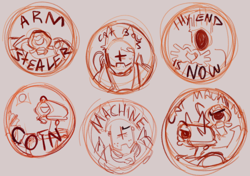 Forgot To Show My Ideas For Ultrakill Charms And Bottons (buttons?)