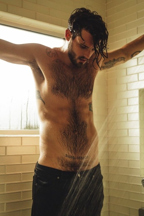 roughrawready: Pits of the Day 040518. I wanna cum hard in Nico Tortorella’s hot, hairy son pi