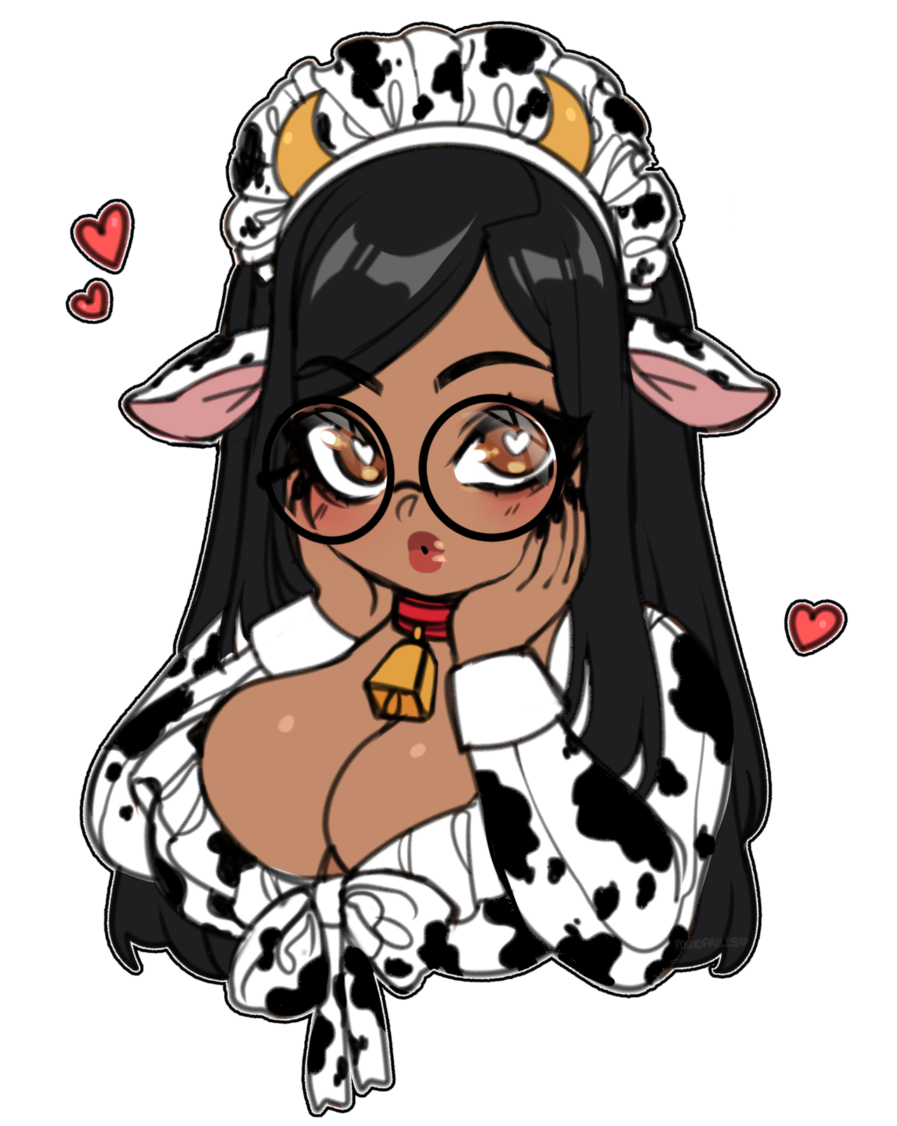 maidfrills:MOO!!   🐮🥛💕