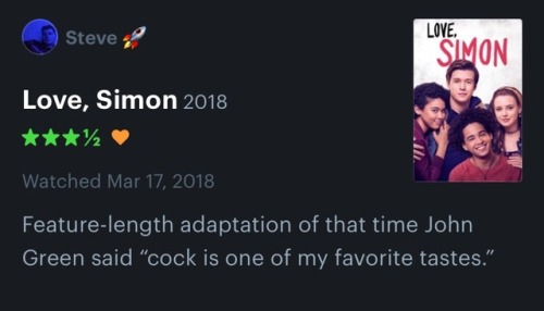 chrisandfem:some of my favorite reviews of Love, Simon (2018) so far