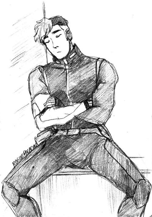 roguepaladin:Been wanting to draw Notorious Man-spreader Shiro sleeping for some time now.Let him ge