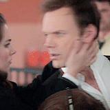 justbelievinginahappyending:  J: Us? Kissing? That is ridiculous.A: Totally.