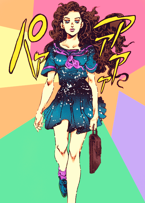 hitsuyo:Coloring of Yukako Yamagishi | JoJo’s Bizarre Adventure - requested by kecchi