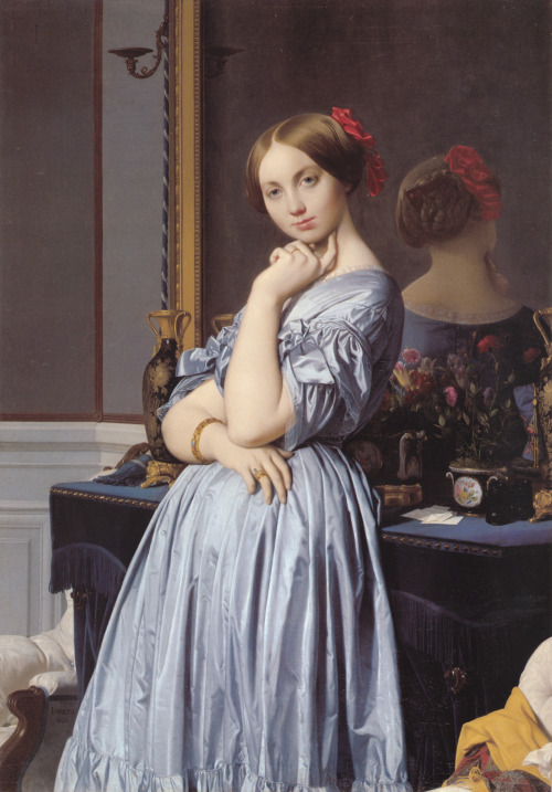 Jean Auguste Dominique ingres, Portrait de la comtesse d'Haussonville, 1845.