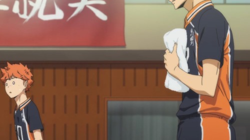 karasunokenma:  I think Hinata went into shock because he saw Tsukki do something nice?!?