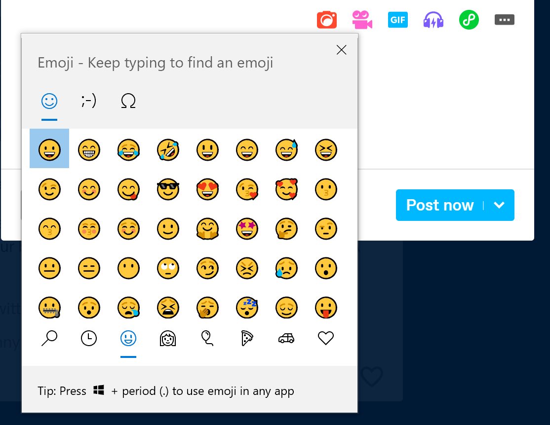 specimen-jar:phantomrose96:The key shortcut of “windows key” and “.” held together has changed my lifelikeemoji access? supremely powerful 🙂💖ButKaomoji ?The year is 2013 and I am unstoppable ヾ(•ω•`)o o(*￣▽￣*)ブo(*°▽°*)oI