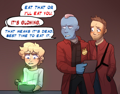 ask-thelittleheros:Quill: Take literally any sentence he’s ever said to me and add “–or I’ll eat you