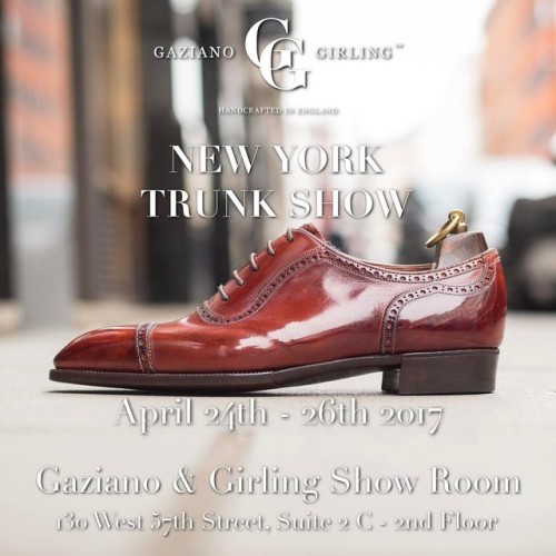 Good morning New York! We&rsquo;ll have a trunk show coming up in late April. Please visit our b