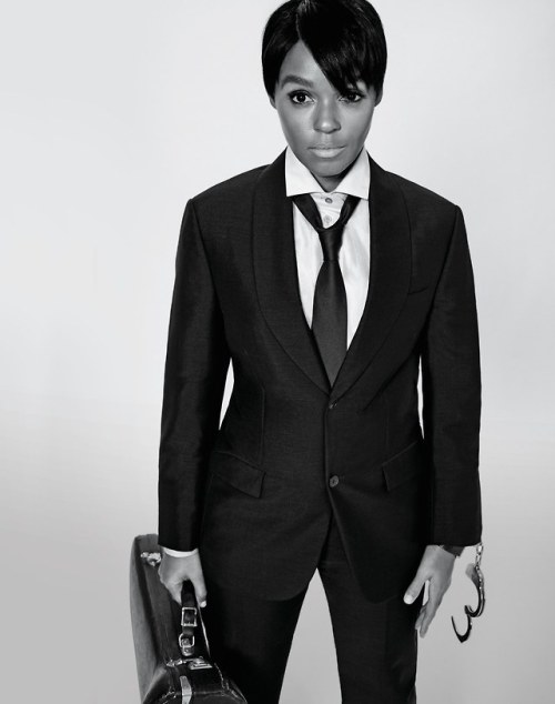 avisionabstract:celebsofcolor:Janelle Monae for W MagazineI want her so bad