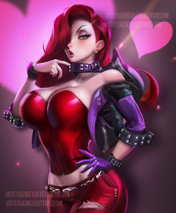 Jessica Rabbit Modern .NSFW optional. by sakimichan 