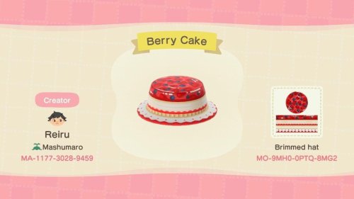 Berry Cake Hat