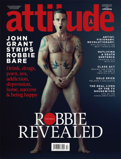 famousdudes:  Robbie Williams poses naked