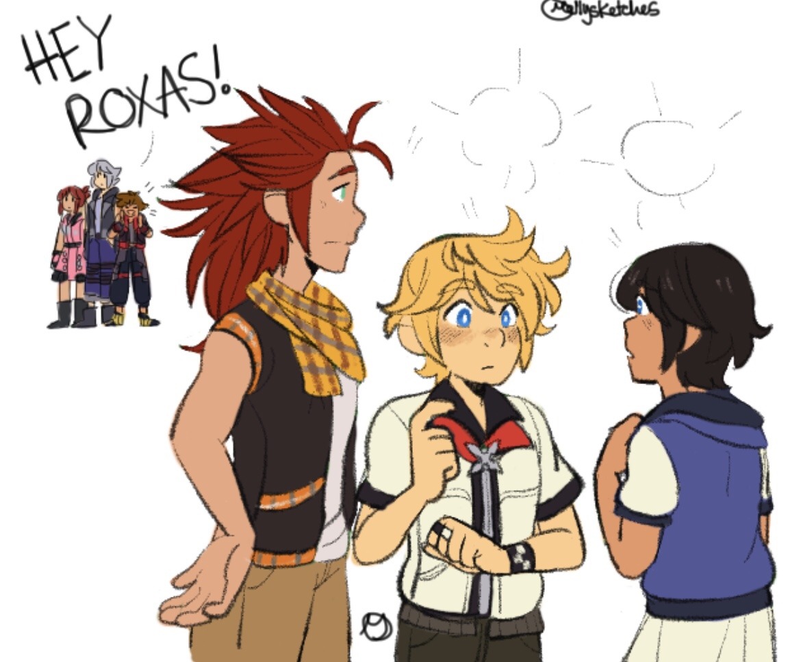 mellysketches:  Sora is gonna be that embarrassing brother to roxas hands down