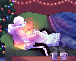 le-poofe: Thought I would finish off the year the same way I started it: with cuddles. Thank you guys for the support you have given me this entire year, it means more to me than I can express ;v; Happy holidays to all of you! 