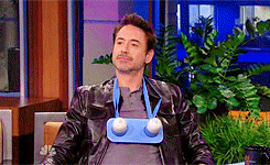 kayytx:  DOWNEYSDUCKLINGS’ RDJ birthday countdown8/14| talk shows  “Thank you for not inviting me to be in the Handsome Men’s Club.”  