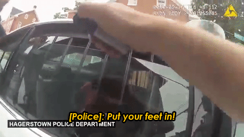 candystrippers: imnimnm:  destinyrush:  Video shows Maryland cops REPEATEDLY pepper spray 15-year-old honor roll student. 5 ft 105 lbs girl, whose name has not been officially released yet, was brutalized by Hagerstown police after she on her bike was