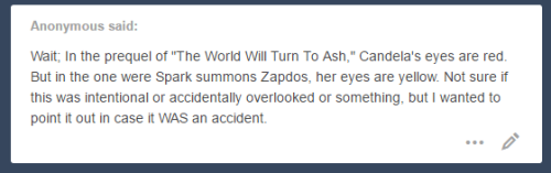 surfacage:  candela: I too would like to be cradled by blancheblanche: whatcandela: wait whatcandela: who said that(anon it’s not a mistake! it’s a tell when they’re about to summon their bird, because drama!!! also lotr movie ref LOL)masterlist