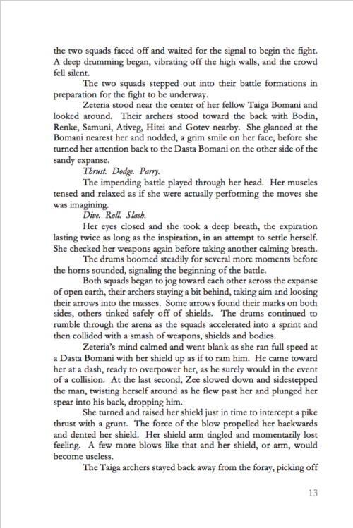 arenacea:  Chapter 2 of The Chronicles of Arenacea Book One. It’s available on Amazon, Nook, i