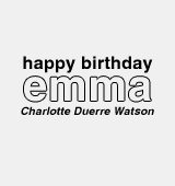 nevillles:  Happy birthday, Emma Watson! 