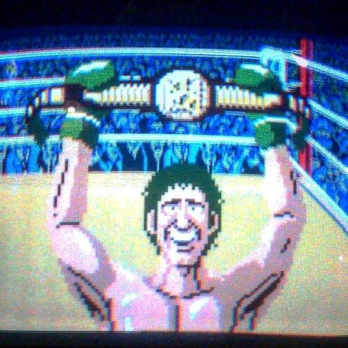 I may be the only person to win a fight with Mr Sandman and get the World Champion belt at Arcade Le
