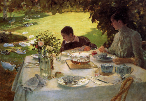 Giuseppe de Nittis - Breakfast In The Garden - 1883