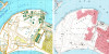 A 1980 Soviet map (left) of San Diego naval facilities compared with a US Geological Survey map of the same area, from 1978.
[[MORE]]From Greg Millers article on wired about Soviet cold war maps. It is believed that the soviets had tens of thousands...
