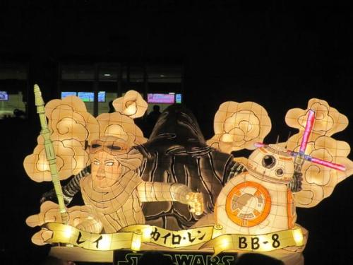 SOTOみちのく✡‏@soto7michinokuスターウォーズねぶた！４台確保！！　#ねぶた前夜祭　#スターウォーズ #starwars