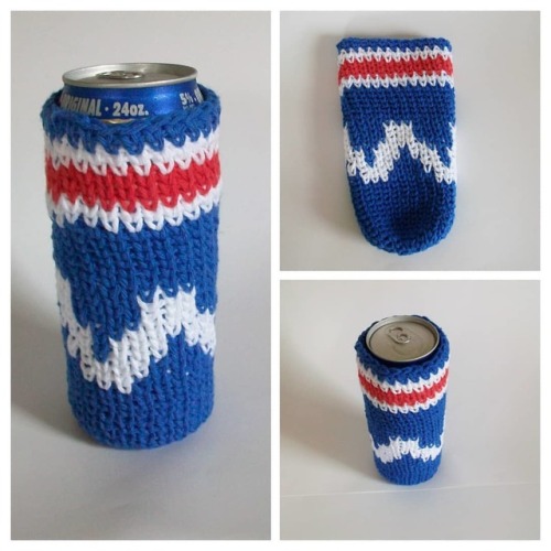 The cubby coozies are back in stock! Tall boy size. ..#crochetinglove #gocubsgo #coozie #adultingish