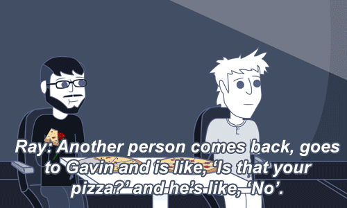 ↳ RT/AH Challenge - (7/30) Favorite Animated AdventureEl PIzza Bandido [x]“Nice haircut.&rdquo