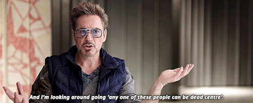 virgintony:Robert Downey Jr. in the Marvel Studios 10th Anniversary Class Photo Video