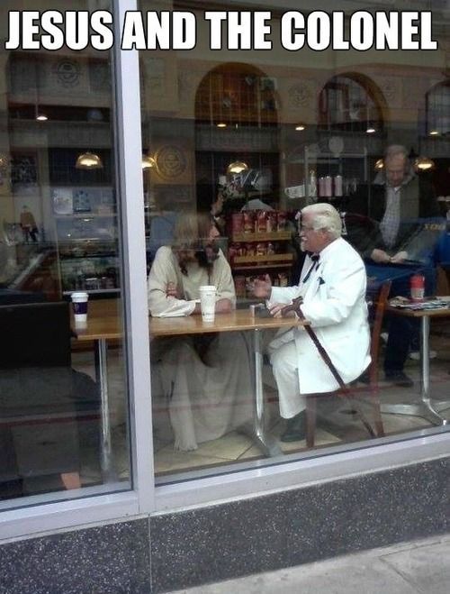 Funny pictures of the day (46 pics) Jesus And The Colonel