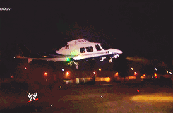 iamnolady:  The Shield arrives at London's O2 arena via helicopter: Raw, April 22,