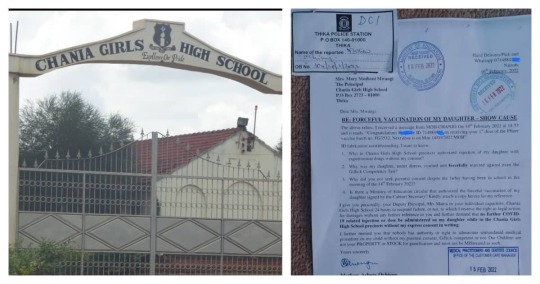 Parent Gives Chania Girls School 24Hrs To Explain Daughter's Forcefully Vaccination
