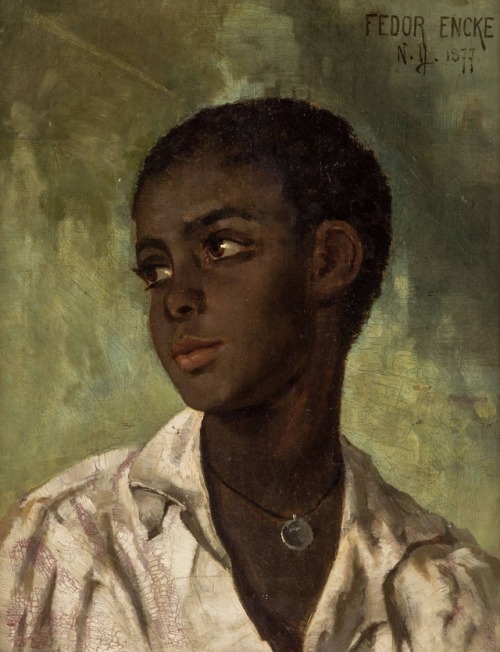 Fedor Encke (1851–1926)Portrait of a Young Black Woman, 1877