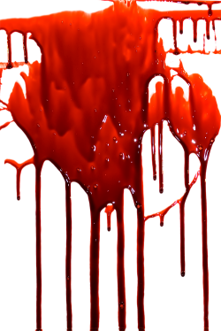 :  Transparent Dripping Blood 