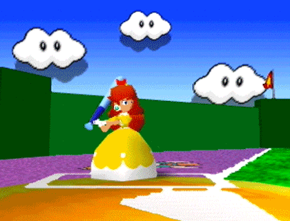 n64thstreet:  Daisy scores a Cellular Shopper in Mario Party 3, by Hudson/Nintendo.   why hasnt there been a daisy game yet? DX<