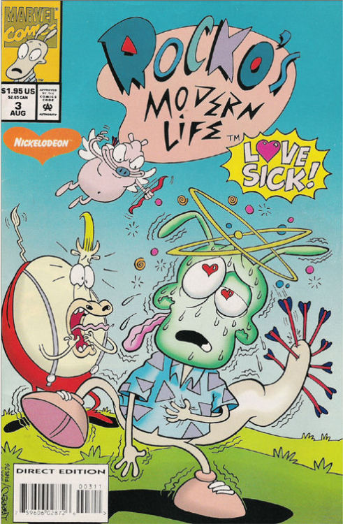 dudpendous:  Keeping with the Nick theme here’s Marvel Comics Rocko’s Modern Life which ran for only 7 issues. 