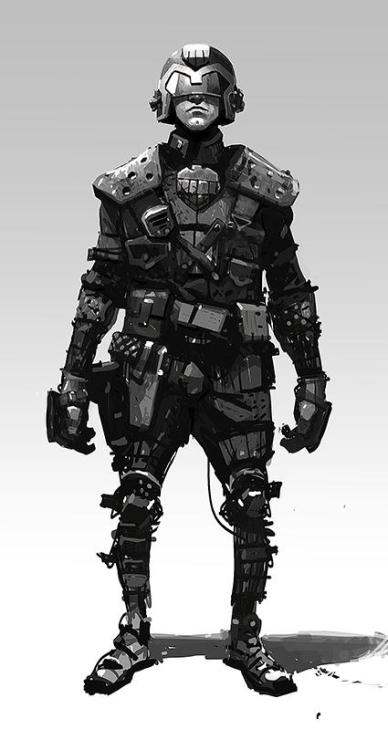 2000adonline:  Alternative Judge Dredd from Scots concept artist Ian McQue  Ever come across this, eljackinton