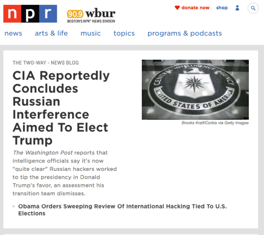 Trump Is Literally Not My President: CIA States Russian Hacks Helped Trump Win