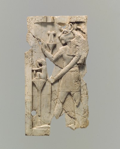 met-ancient-art: Plaque with Egyptian goddess Sakhmet, Metropolitan Museum of Art: Ancient Near East